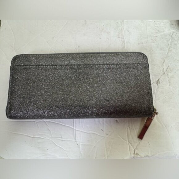 Kate Spade Lola Glitter Zippy Leather Large Zip Around Continental Wallet Clutch - Picture 3 of 16